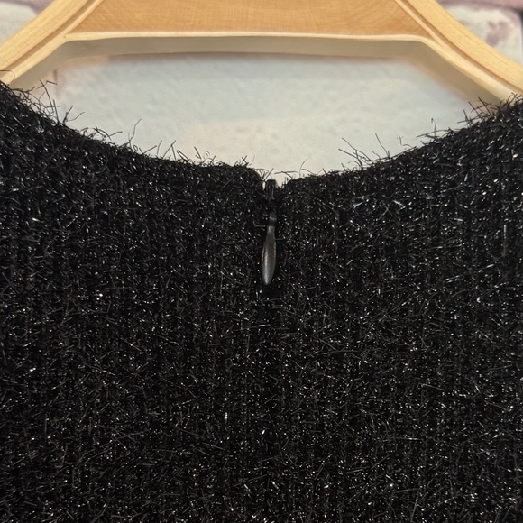 Zara Black Sparkle Sleeveless Dress XS NWT - Picture 3 of 8